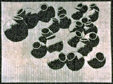 "Bagru Pots" - Handwoven devoré on cotton/polyester sewing thread