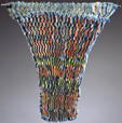 "Vortex" - d&eacute;vor&eacute;, shibori, dyes